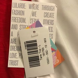 NWT LuLaRoe Medium Red Tank Top